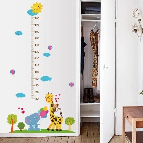 177x100 CM Animal Friends Children And Baby Room Decor Size Meter Wall Sticker Decal Quality Useful Children 2021