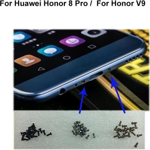 2PCS silver For Huawei Honor 8 pro 8Pro Buttom Dock Screws Housing Screw nail tack For Huawei Honor V9 V 9 Mobile Phones