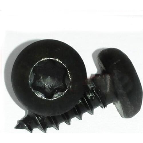 30Pcs M2.9 Carbon steel Round Pan head Allen Hexagon Torx T&TX Plum blossom Six stars Self-tapping hex Screw 8mm-13mm L black