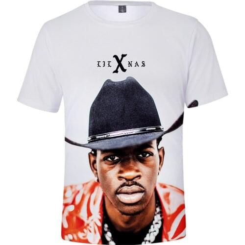 3D Lil Nas X New Arrival Clothes Print Summer T-shirts Women and Men Clothes Casual Cool Hot Sale 2019 Short Sleeve Plus Size