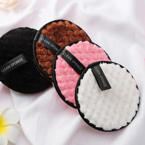 3Pcs Microfiber Cloth Pads Facial Makeup Remover Puff Face Cleansing Towel Reusable Cotton Double Layer Nail Art Cleaning Wipe