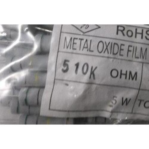 5W 510K 5W510K Carbon Film Resistor 5% 50pcs/LOT Free shipping