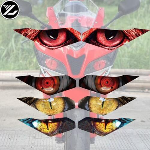 Motorcycle accessories body creative stickers headlight sticker protection cover for kawasaki ninja250 300 636 Z250 Z300 ZX-6R