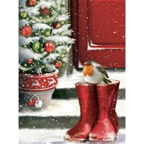 Diamond Painting 5D DIY Animal Painting Rain Boots Birds Beauty Picture Square/Round Diamond Cross Stitch Decorative Gift TX221