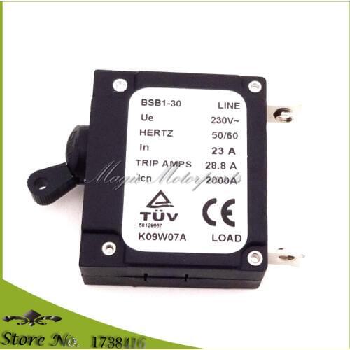 23A Generator Circuit Breaker BSB1-30 230V 2000A 28.8A Trip Amps HERTZ 50/60