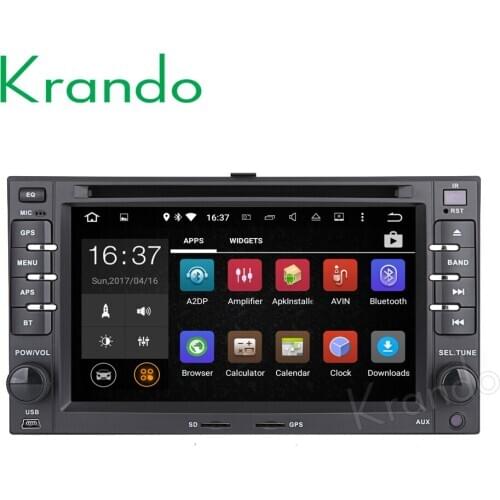 Krando 6.2" Android 8.0 car gps navigation multimedia system for Kia rio rondo cerato ceed sportage radio player bluetooth