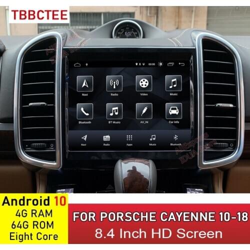 Android 10 8 core 4+64G For Porsche Cayenne 2010 2011~2018 Car Multimedia Player GPS Navigation DSP Audio Radio Stereo 4G WiFi