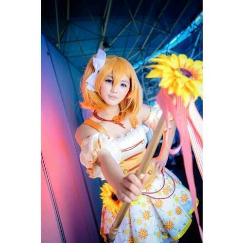 Free shipping Hot Anime love live cosplay Kousaka Honoka cos Halloween party cartoon Flower Elf sweet cosplay female costume