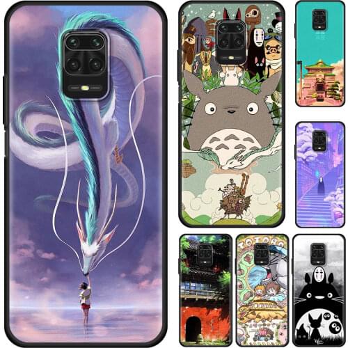 Studio Ghibli Spirited Totoro Cell Phone Case for Xiaomi Redmi Note 9S 9 4G 8 10 Pro 7 8T 9C 9A 7A 8A K40 Cover Coque