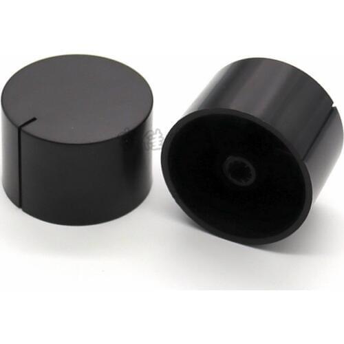 38 * 25mm black plastic knob flower handle 6mm potentiometer adjustment knob cap volume switch cap