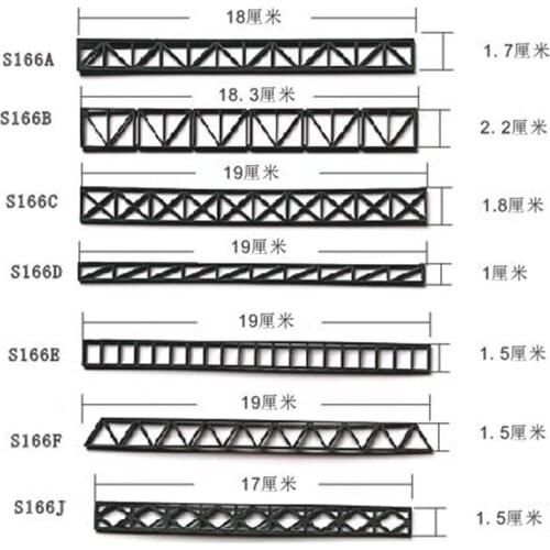 Plastic Building Model Renovation Parts Railway Scene Decoration Material Parts for Sand Table DIY Decorations