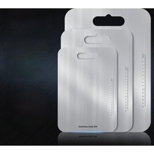 304 stainless steel chopping block vegetable board rust-proof kitchen household cutting board cut fruit panel