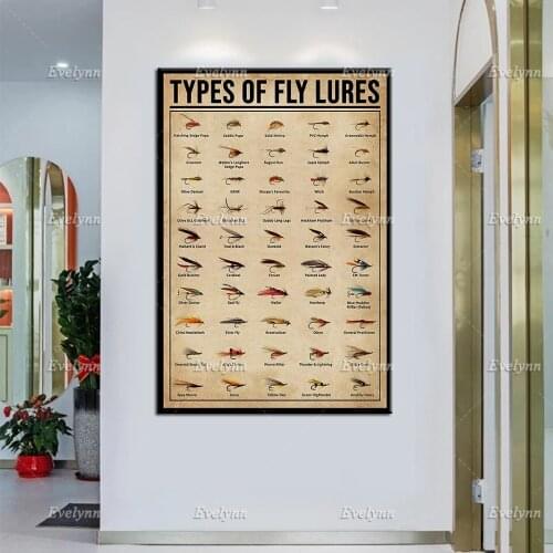 Fly Fishing Canvas, Fly Fishing Poster, Fly Fishing Prints Canvas Wall Art Anniversary Birthday Christmas Housewarming Gift