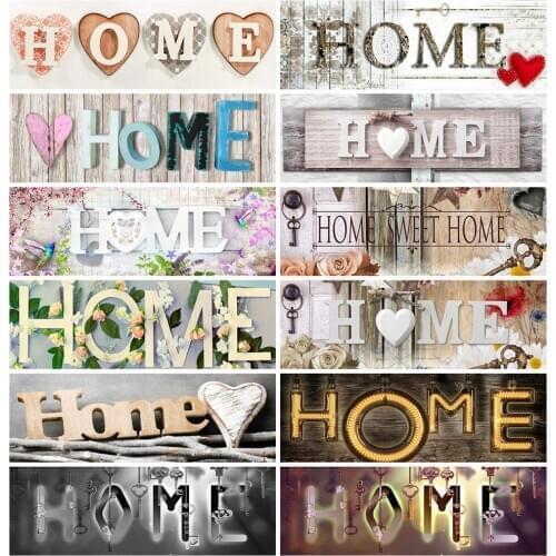 Huacan Diamond Painting Set Sweet Home Living Room Wall Decoration Mosaic Heart Scenery Embroidery Diamond Art