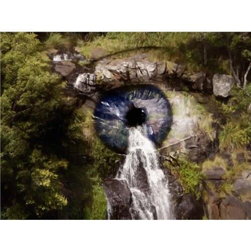 Square/round Diamond Painting Full Eye Waterfall Scenery Diamond embroidery Mosaic Forest Tree Landscape Home decoration paintin