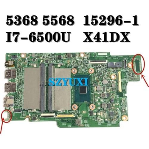 I7-6500U For DELL INSPIRON 5368 5568 Laptop Motherboard 15296-1 X41DX CN-0PJDNR PJDNR mainboard 100%tested