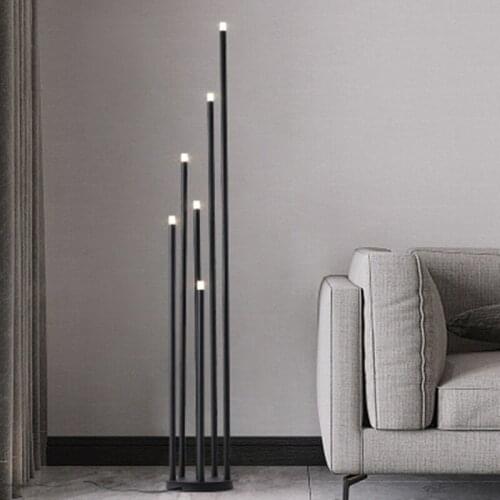 12W Matte Black LED Floor Lamp Design Branch Standing Lamp For Nordic Living Room Bedroom New Art Home Decoration Floor Lighting