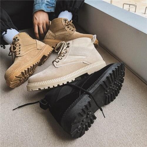 2021 Mens Boot Men Ankle Boots Male Shoes Men Work Shoes Boots Big Size Boots