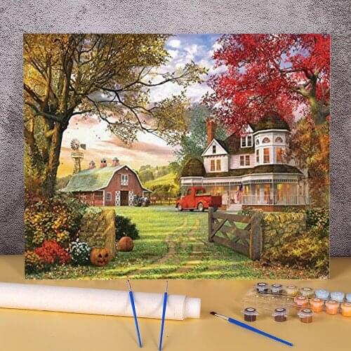 Flower Sakura Coloring By Numbers Painting Kit Oil Paints 40*50 Picture By Numbers Photo Wall Paintings For Kids Handiwork