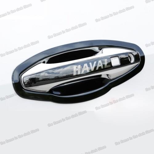 Lsrtw2017 Stainless Steel Car Door Bowl Handle Trims for Haval F7 F7x 2019 2020 2021 Accessories 2018 2019 2020 auto styling