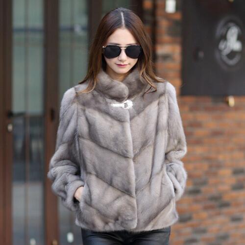Mink 100% Clothes 2020 Parka Real Fur Korean Winter Coat Women Leather Jacket Abrigo Mujer YY2335