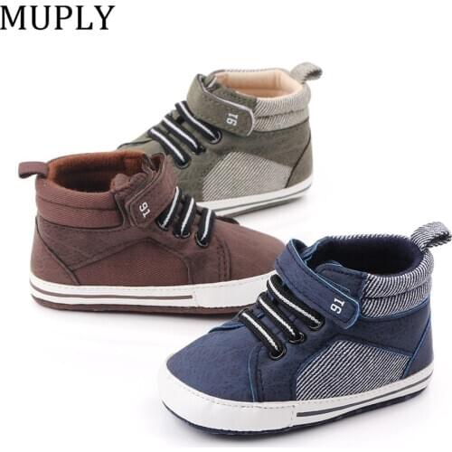 2020 New Fashion Baby Boys Girls Sneakers Leather Sports Crib Soft First Walker Shoes First Walkers For 0-18month