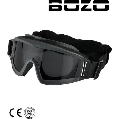 Paintball BB PCP Tactical SWAT Goggle mask Eyewear Eye Protection with 3 Lens