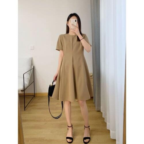 2021 Xiaxin pinmeidao explosion screen three-dimensional multi piece cutting Hakka triacetic acid waist dress