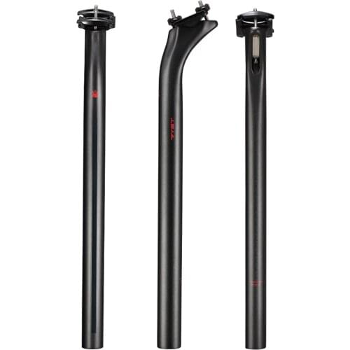 2021 RYET Carbon Seatpost 27.2mm/31.6mm Road Bike Seat Tube Bicycle Parts long 400mm Carbon Seatpost