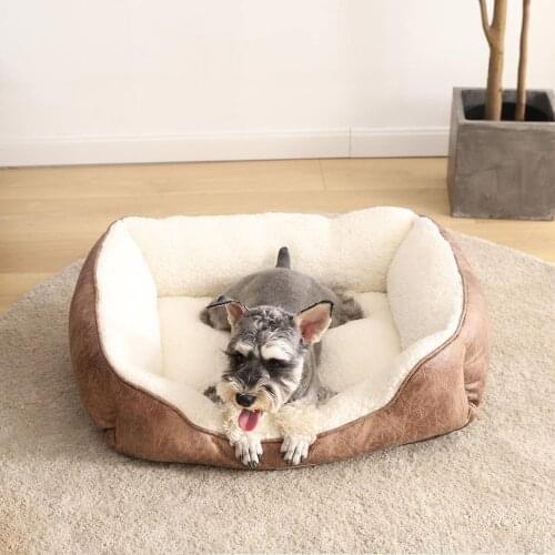 Cat Bed Waterproof And Skin-Friendly Suede חתולים Dog Kennel Is Dirt-Resistant Easy To Clean All Seasons Universal Removable