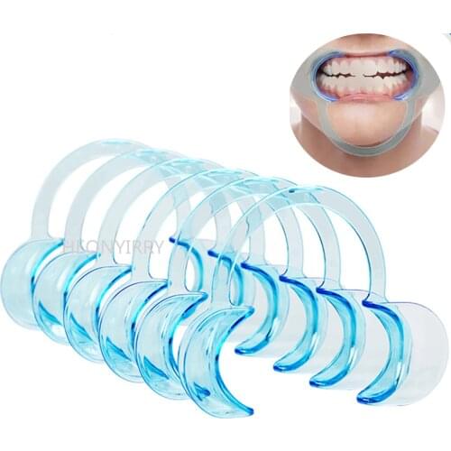 Dental C-shape Cheek Retractor 5 Pcs/lot Teeth Whitening Mouth Opener Mouth Spreader Lip Shape Opener Dentist Orthodontic Tool