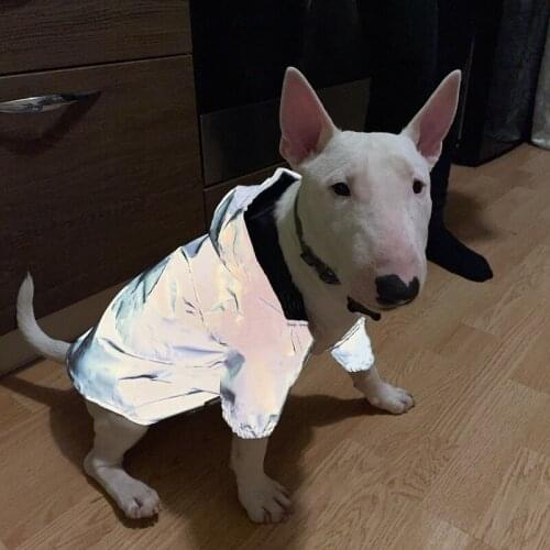 Reflective Dog Windbreaker Outdoor Jacket Waterproof Raincoat Clothes Pet Coat for Small Medium Dogs French Bulldog Pug ZLC13