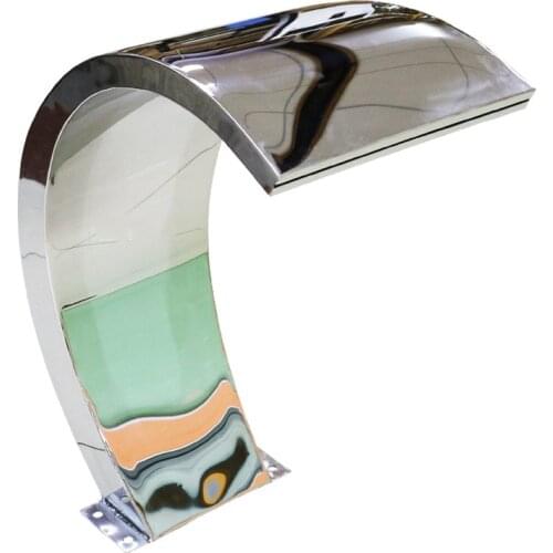 For Garden Pool Waterfall 60x30cm Stainless Steel Pool Water Fountain Pond Swimming Feature Decorative Hardware Faucet