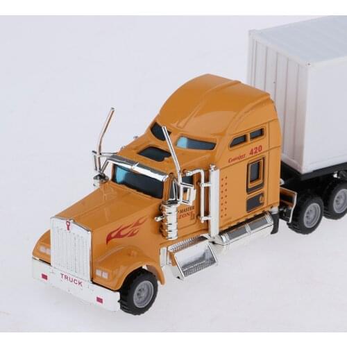 1:65 Metal Diecast Vehicle Toy Heavy Transport Truck 27cm Model Car