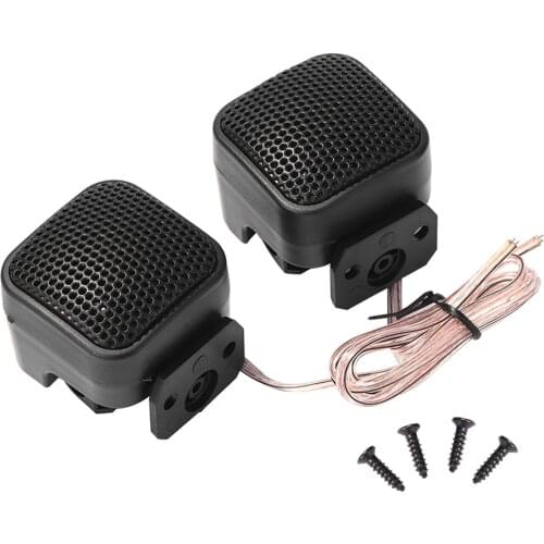 1 Pair Car Tweeter 500W Mini Square Treble Loudspeakers High Frequency Car Stereo Audio Speakers 12V DC Universal Accessories