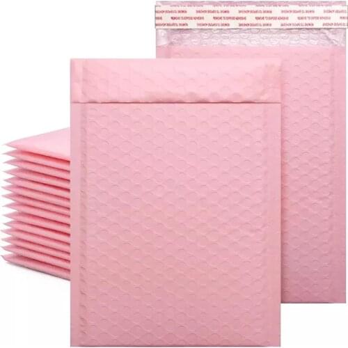 10/50Pcs Bubble Envelope bag Pink Self Seal mailing bags Padded Envelopes For Magazine Lined Mailer Self Seal