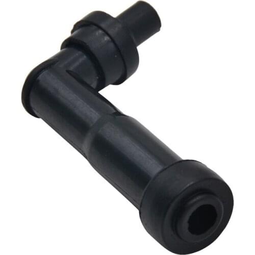 102 Degree 10 12mm Motorcycle Ignition Spark Plug Cap Resistor Cover (Black) XD05F-R (8768) Motorcycle Cub Underbone Spare Parts