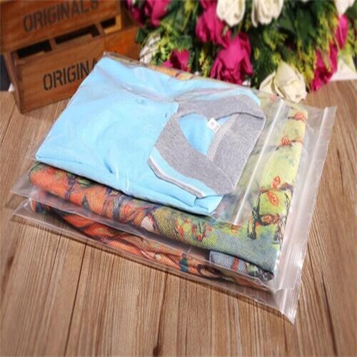 160micron Eco-friendly Clear PE Ziplock Bag Resealable Gift Plastic Bag Food Nuts Clothes Underwear Waterproof Bag