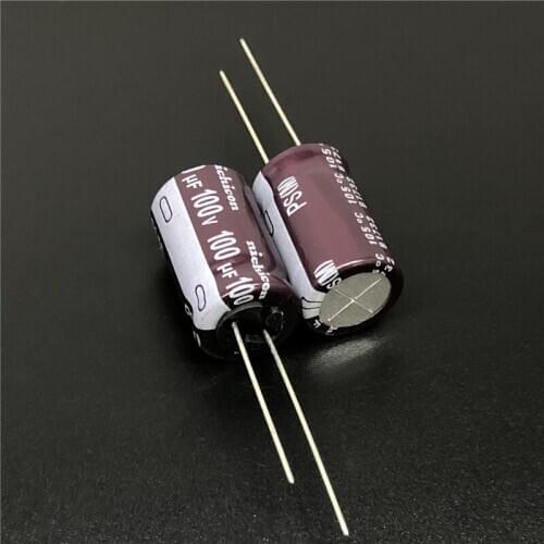 5pcs/50pcs 100uF 100V NICHICON PS Series 12.5x20mm Low Impedance 100V100uF Aluminum Electrolytic capacitor