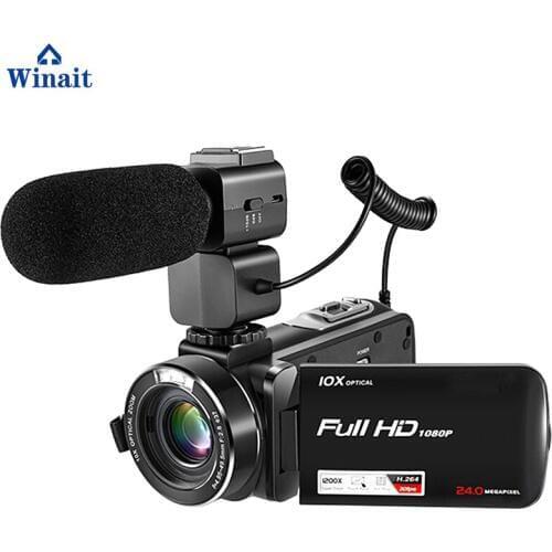 Winait hot sale HDV-Z82 digital video camera with 3-inch touch screen Max 24.0 Mega pixels