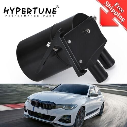 Hypertune - Black Aluminum Alloy Reservior Oil Catch Can Tank with radiator hose for BMW N20/N26 HT-TK59