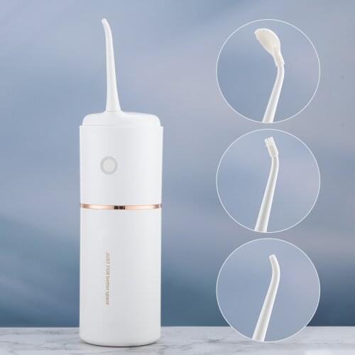 Water Flosser Professional Cordless Dental Oral Irrigator 280ML Rechargeable Waterproof Teeth Braces Cleaner 3 Jet Tips Cleaner