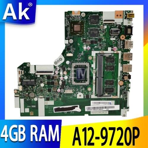 For Lenovo Ideapad 320-15ABR Laptop motherboard A12-9720P CPU 4GB RAM NMB341 NMB 341 MB-341 motherboard tested 100% work