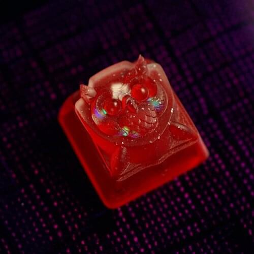 For Cherry MX Mechanical Keyboard Personality Resin Back Light Game Keycap for Eagle Shield