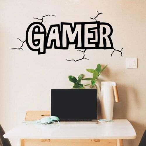 Cute gamer Decorative Sticker Waterproof Home Decor For Babys Rooms Wall Decal Home Decor