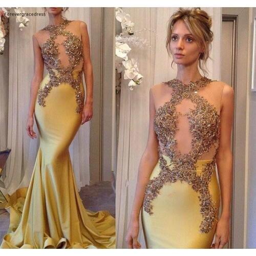 2019 Mermaid Evening Dress Applique Satin Floor Length Long Holidays Wear Graduation Party Gown Custom Made Plus Size