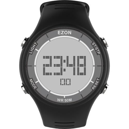 Mens Digital Outdoor Running Sport Watches With Lap Time And Timer For Women and Student Waterproof EZON L008