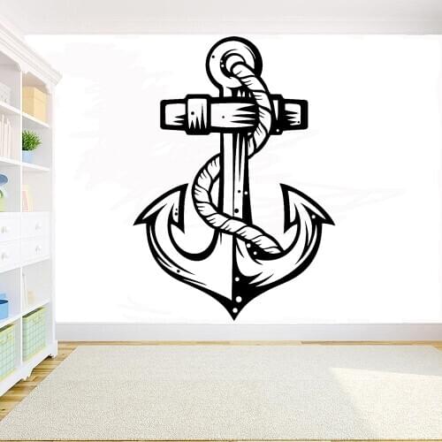 Anchor Wall Sticker Home Interior Decor Vinyl Decal Living Room Decoration Bedroom Wall Art Murals Waterproof Stickers Y191