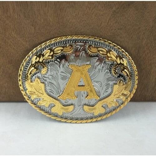 New Western Cowboy Belt Buckle 26 Initial Letter Metal Sports Men and Women Belt Buckle Luxury Belt Designers