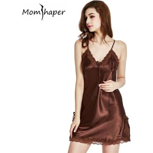 Sleepwear women Nightgown Lingerie sexy nightdress home wear silk night dress Lace Female Chemise Nightgown Negligee Nighties